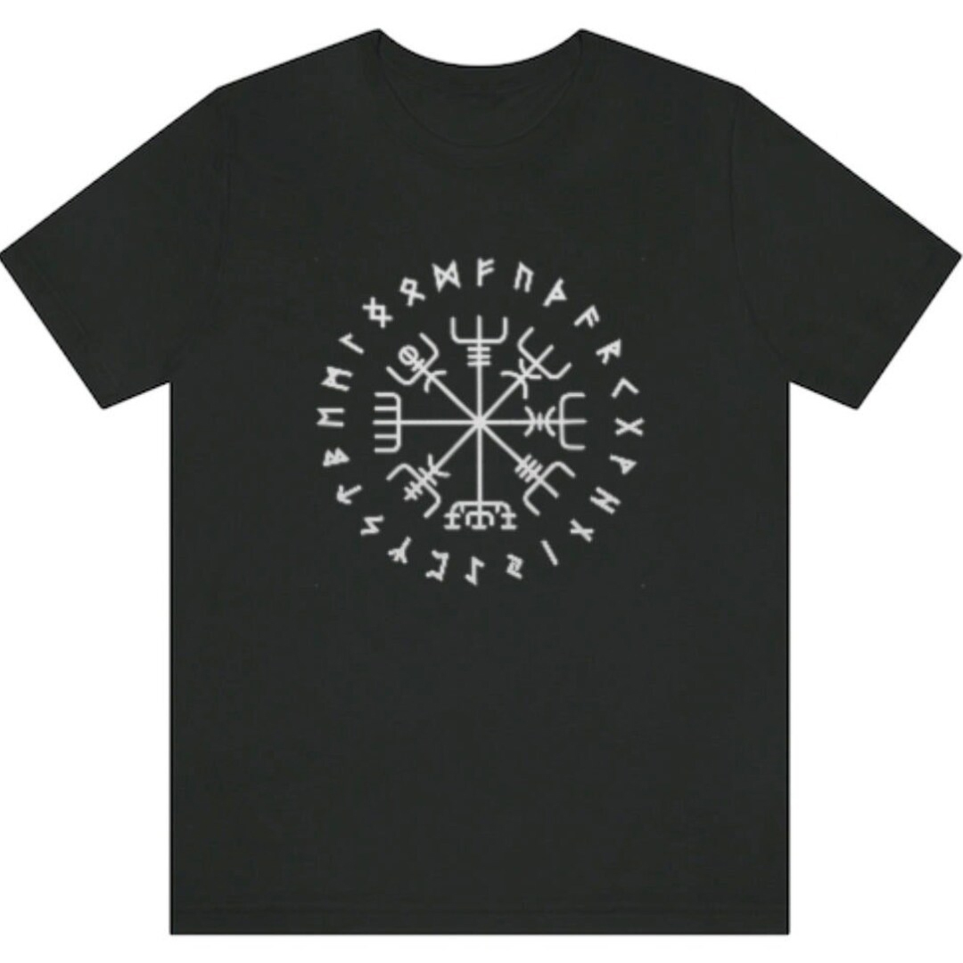 Viking Vegvisir Compass Men's Short Sleeve  Printed T-shirt-