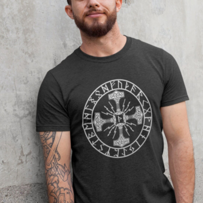 Viking Thor's Hammer Berserker Men's Short Sleeve  Printed T-shirt-
