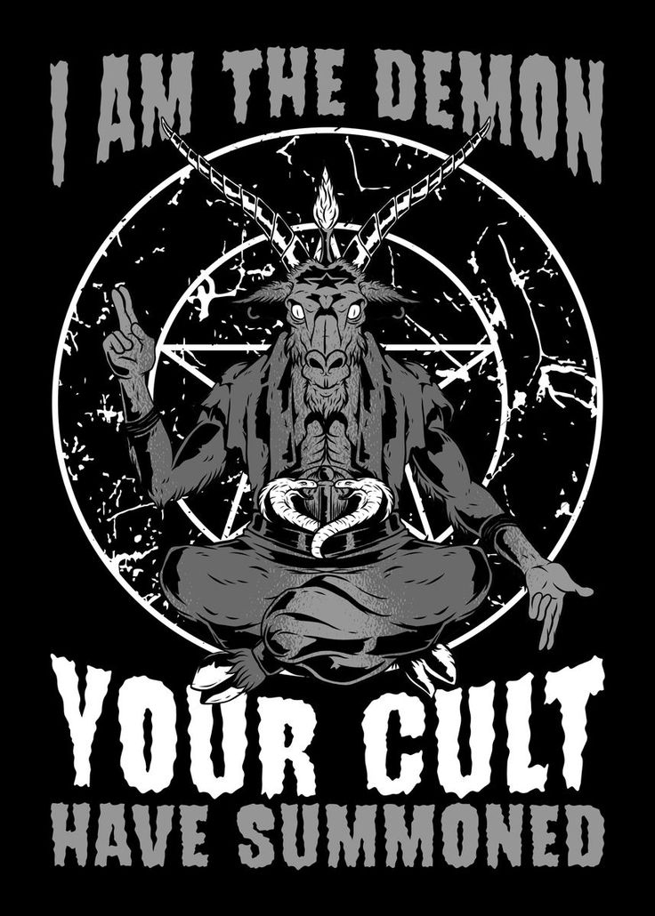 I Am The Demon Your Cult Have Summoned Men's Short Sleeve  Printed T-shirt-