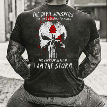 I Am The Storm Men's Short Sleeve  Printed T-shirt-