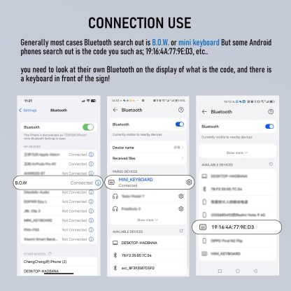 BOW folding bluetooth keyboard