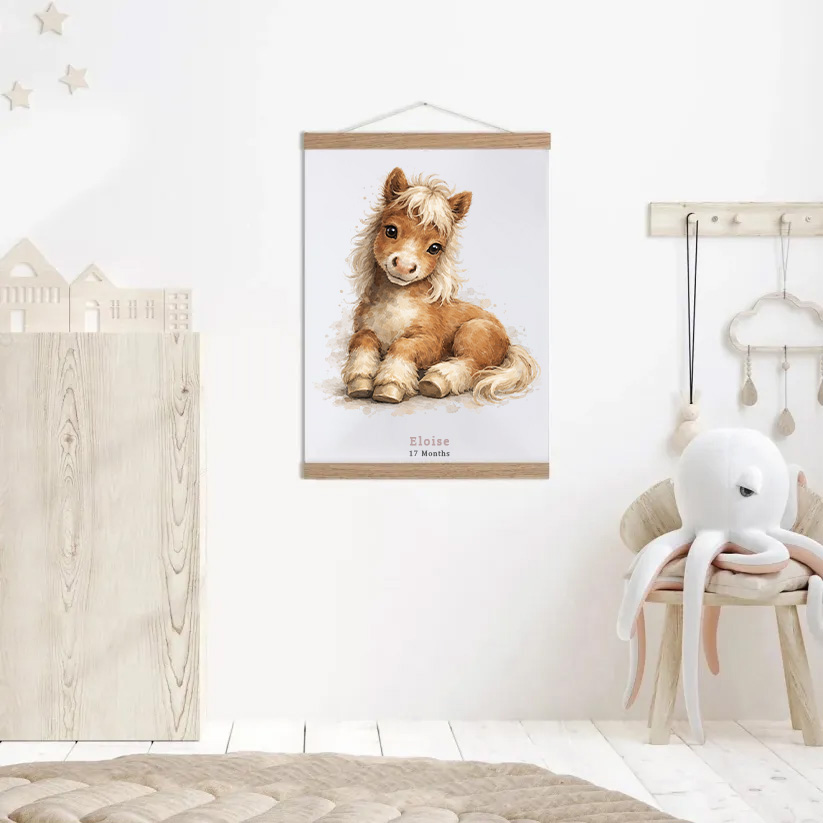 Year Of The Horse 2026 Chinese Lunar Year Animals Snake Baby Gift Personalized Mural Baby & Children's Room Gift