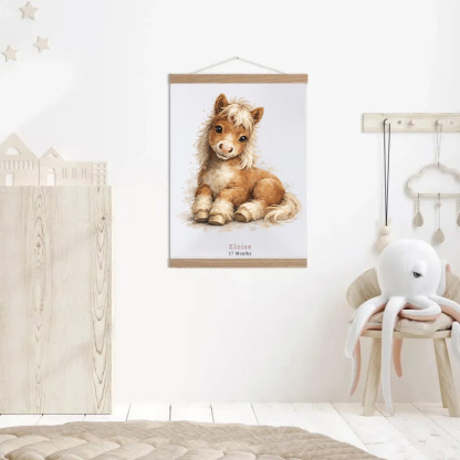 Year Of The Horse 2026 Chinese Lunar Year Animals Snake Baby Gift Personalized Mural Baby & Children's Room Gift