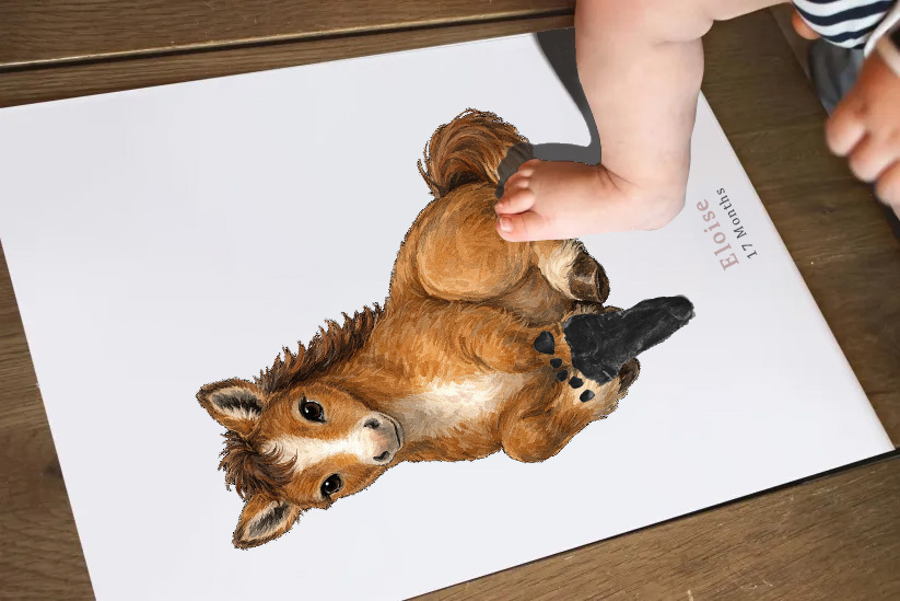 Year Of The Horse 2026 Chinese Lunar Year Animals Snake Baby Gift Personalized Mural Baby & Children's Room Gift