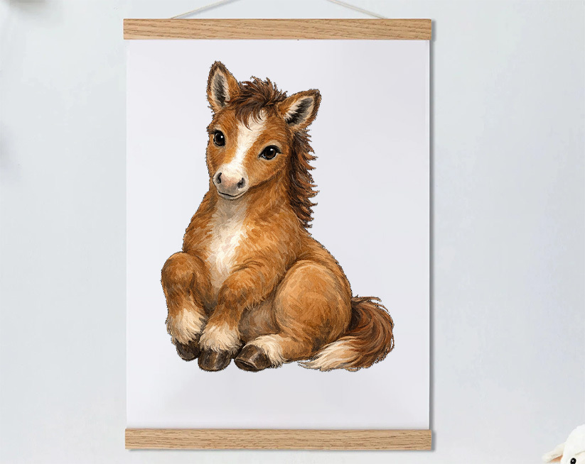 Year Of The Horse 2026 Chinese Lunar Year Animals Snake Baby Gift Personalized Mural Baby & Children's Room Gift