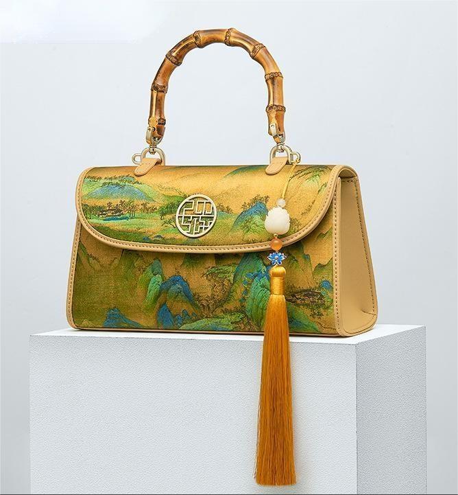 Camellia Women's Cowhide Handbag Crossbody Bag