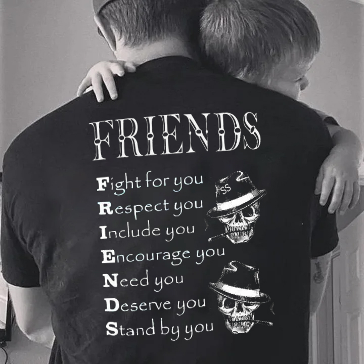 Firend Men's Short Sleeve  Printed T-shirt-