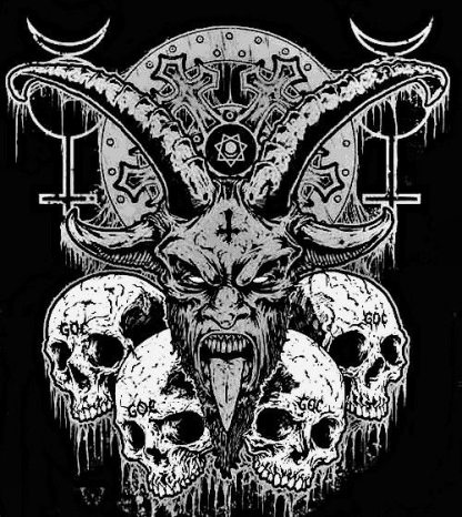 The Hell Skull Men's Short Sleeve  Printed T-shirt-