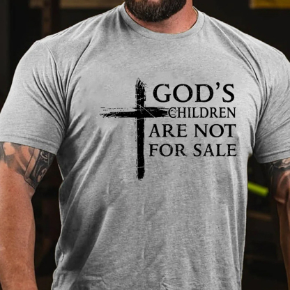 God's Children Are Not For Sale Men's Short Sleeve  Printed T-shirt-