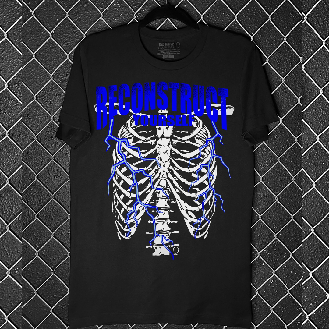 RECONSTRUCT Men's Short Sleeve  Printed T-shirt-