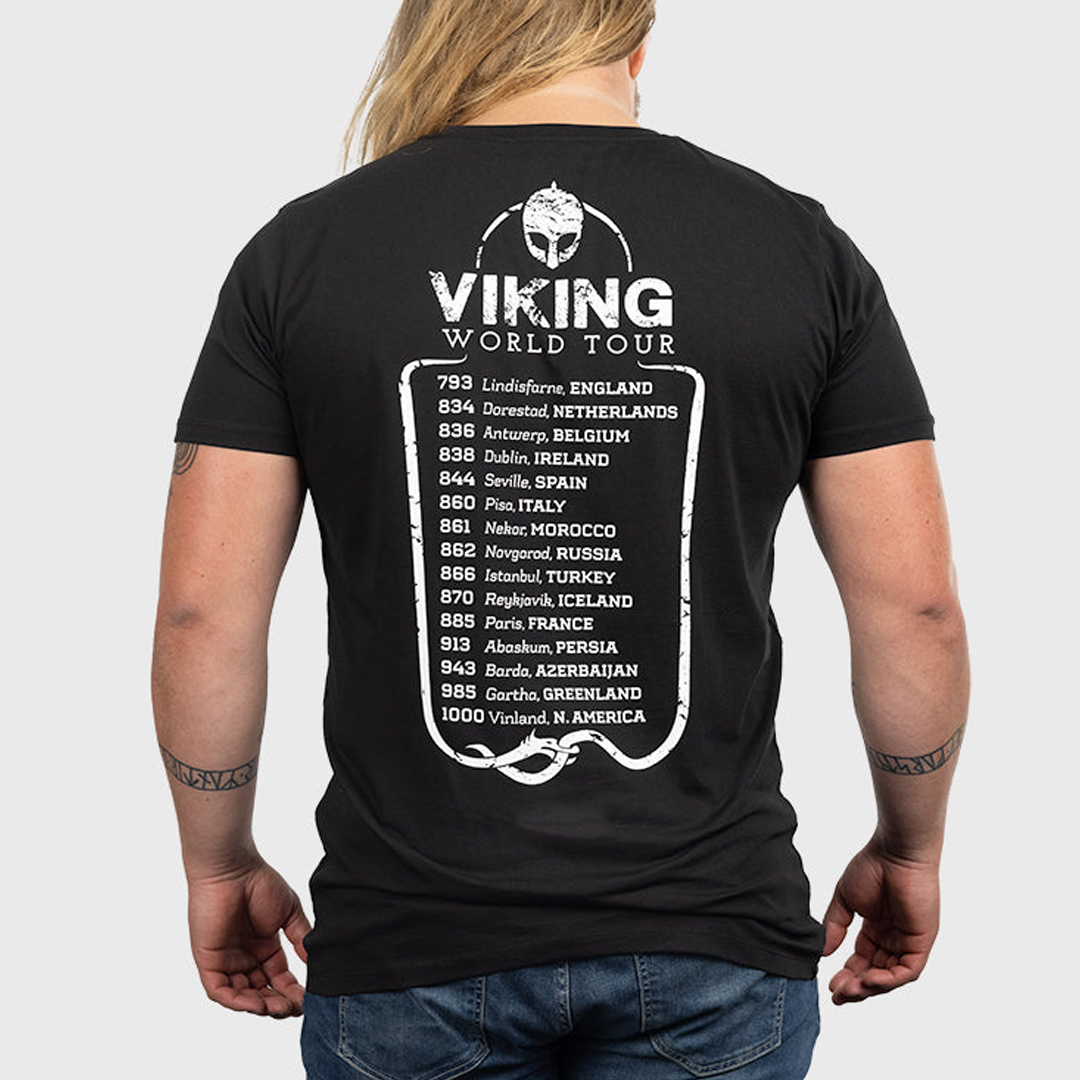 Viking World Tour Men's Short Sleeve  Printed T-shirt-