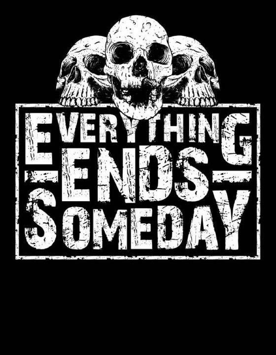 Everything Ends Someday Men's Short Sleeve  Printed T-shirt-