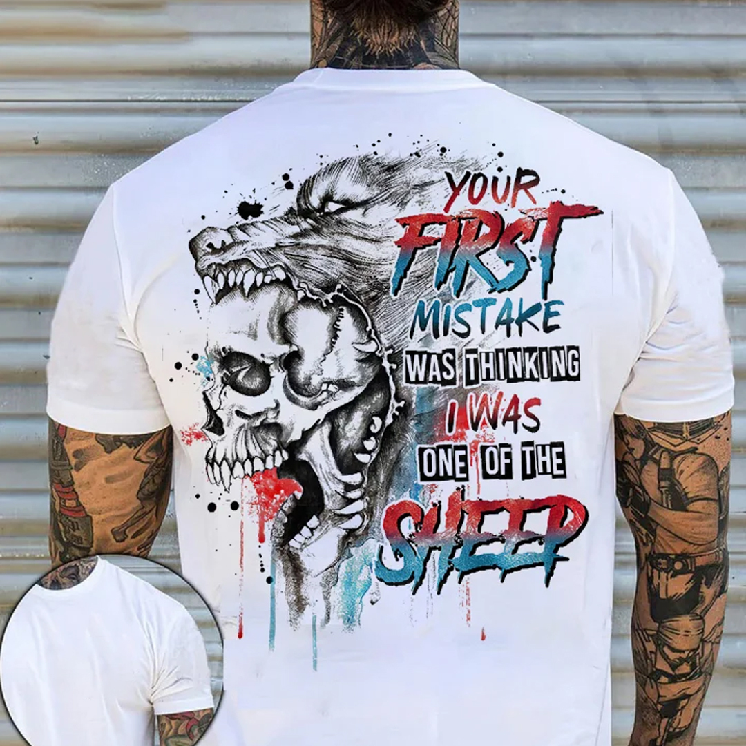 Your First Mistake Men's Short Sleeve Printed T-shirt-