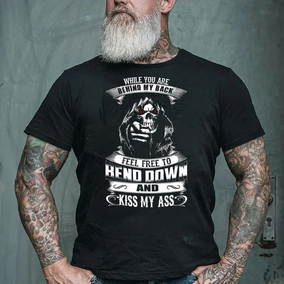 When You Are Behind My Back Feel Free To Bend Down Men's Short Sleeve  Printed T-shirt-