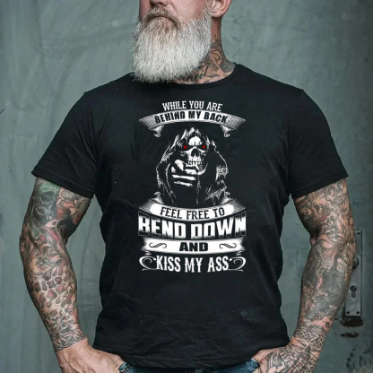 When You Are Behind My Back Feel Free To Bend Down Men's Short Sleeve  Printed T-shirt-
