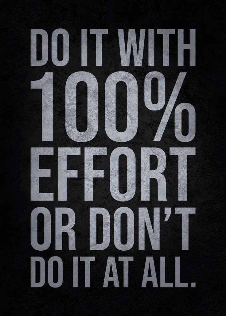 Do It With 100% Effort Or Don't Do It At All Men's Short Sleeve  Printed T-shirt-