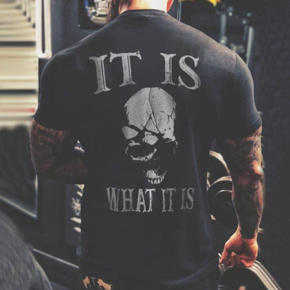 It Is What It Is Men's Short Sleeve  Printed T-shirt-
