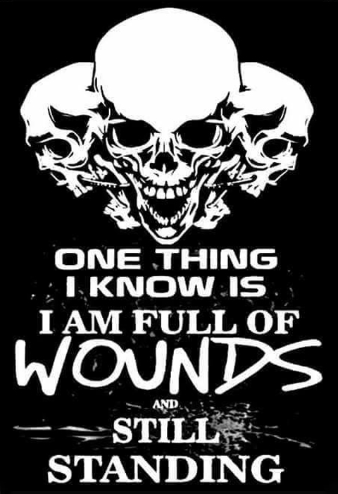 I Am Full Of Wounds And Still Standing Men's Short Sleeve  Printed T-shirt-