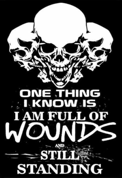 I Am Full Of Wounds And Still Standing Men's Short Sleeve  Printed T-shirt-
