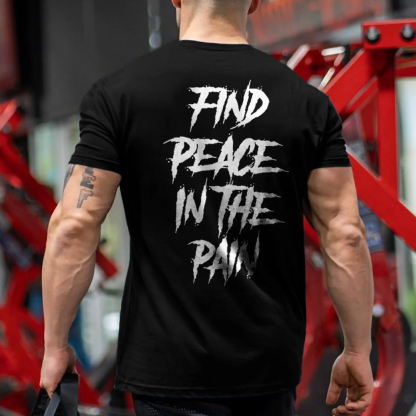 Find peace in the pain Men's Short Sleeve  Printed T-shirt-