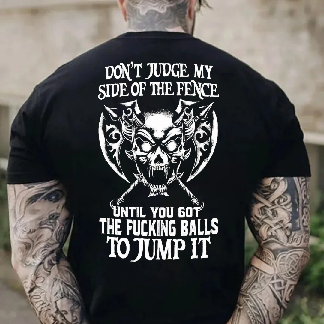 Don't Judge Me Men's Short Sleeve  Printed T-shirt-