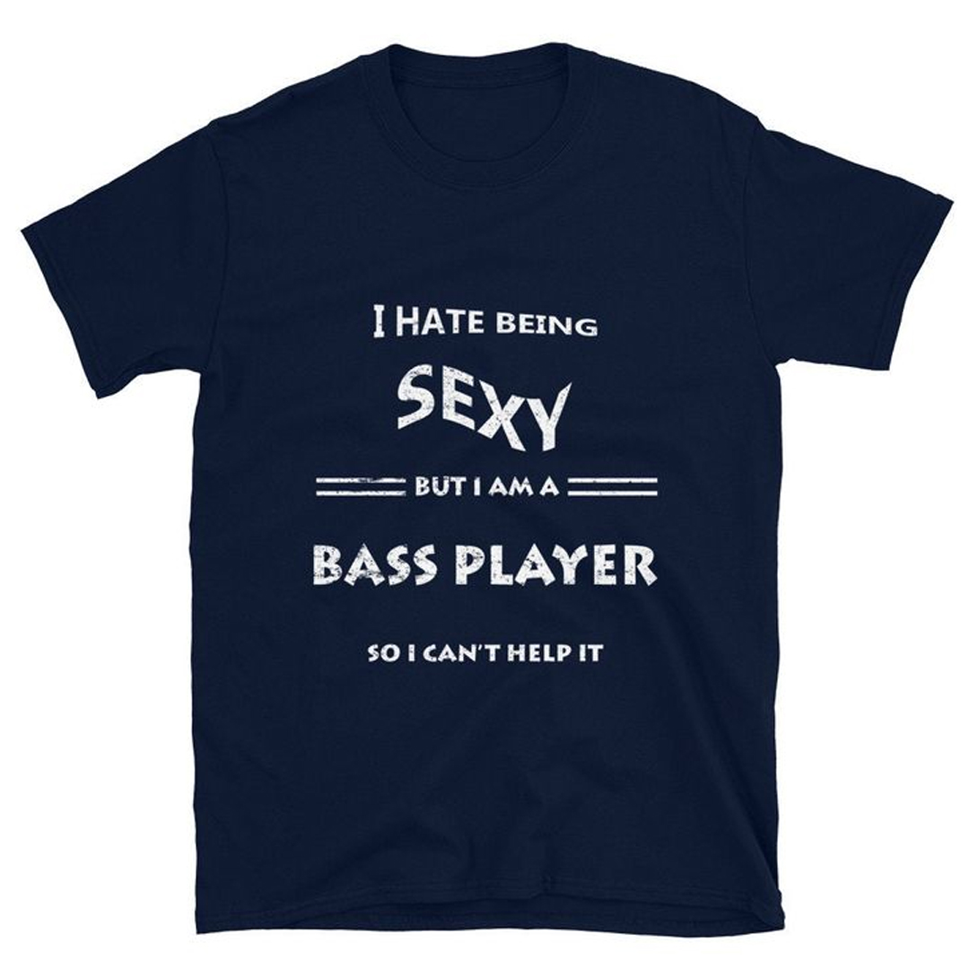 Bass Player Men's Short Sleeve  Printed T-shirt-