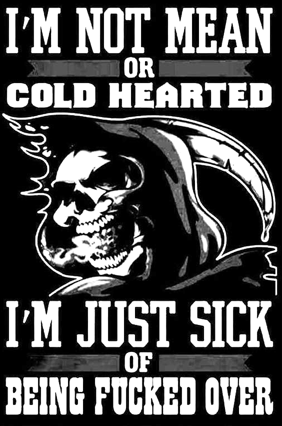 I'm Not Mean Or Cold Hearted Men's Short Sleeve  Printed T-shirt-