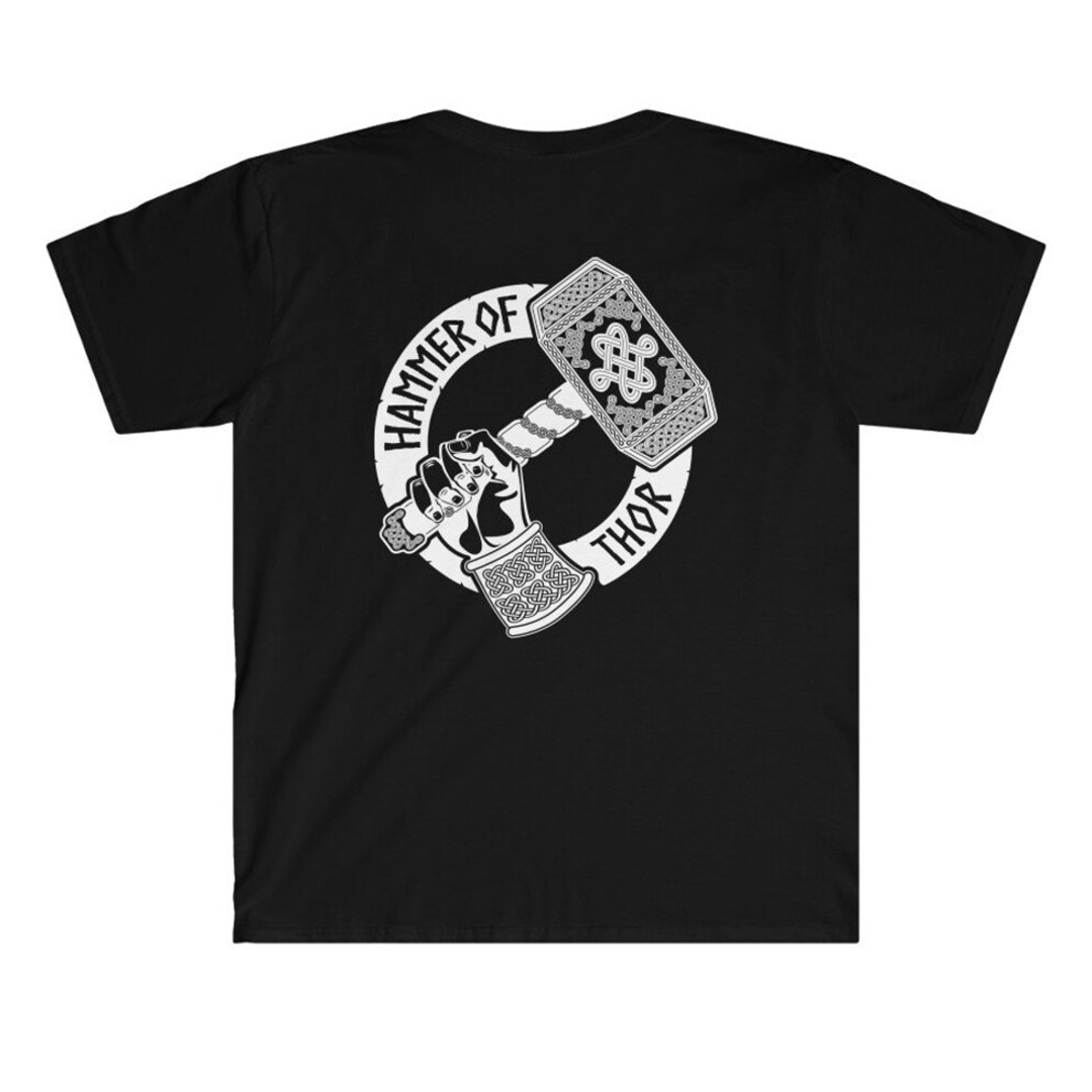 Viking Hammer Of Thor Berserker Men's Short Sleeve  Printed T-shirt-