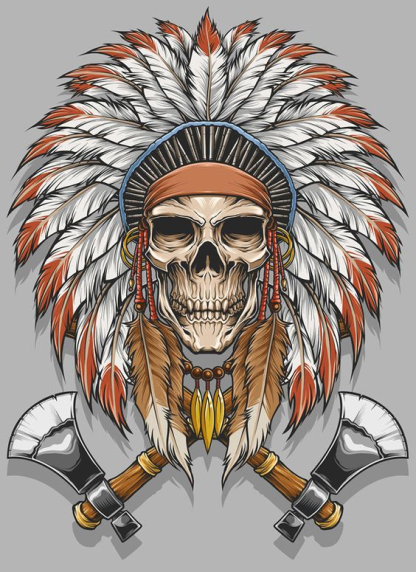 CHIEF Men's Short Sleeve  Printed T-shirt-