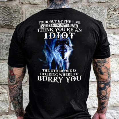 The Other One Is Deciding Where To Burry You Men's Short Sleeve  Printed T-shirt-