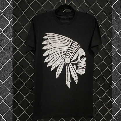 APACHE Men's Short Sleeve  Printed T-shirt-