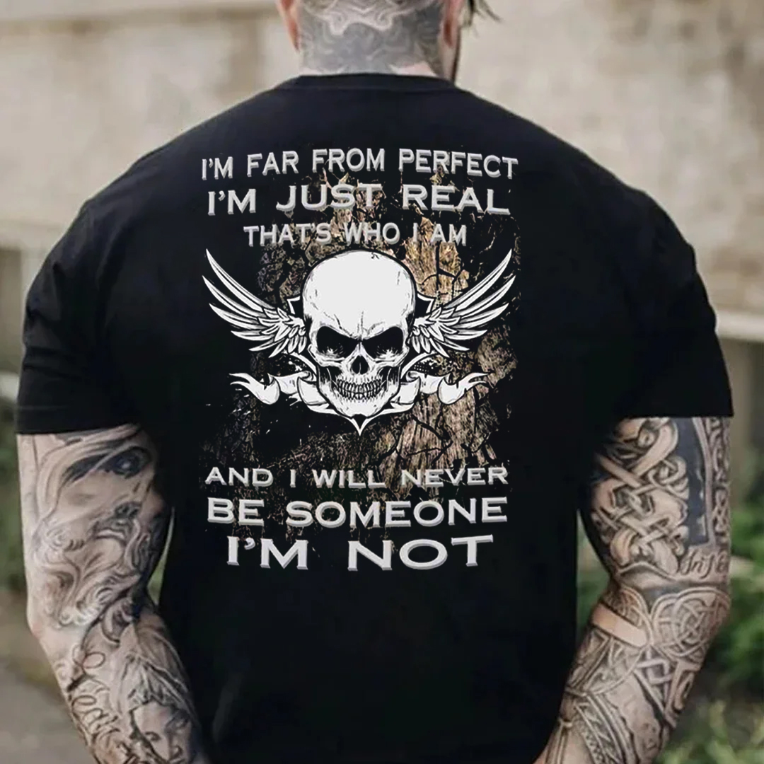 I Will Never Be Someone I'm Not Men's Short Sleeve  Printed T-shirt-