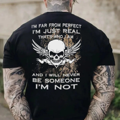 I Will Never Be Someone I'm Not Men's Short Sleeve  Printed T-shirt-