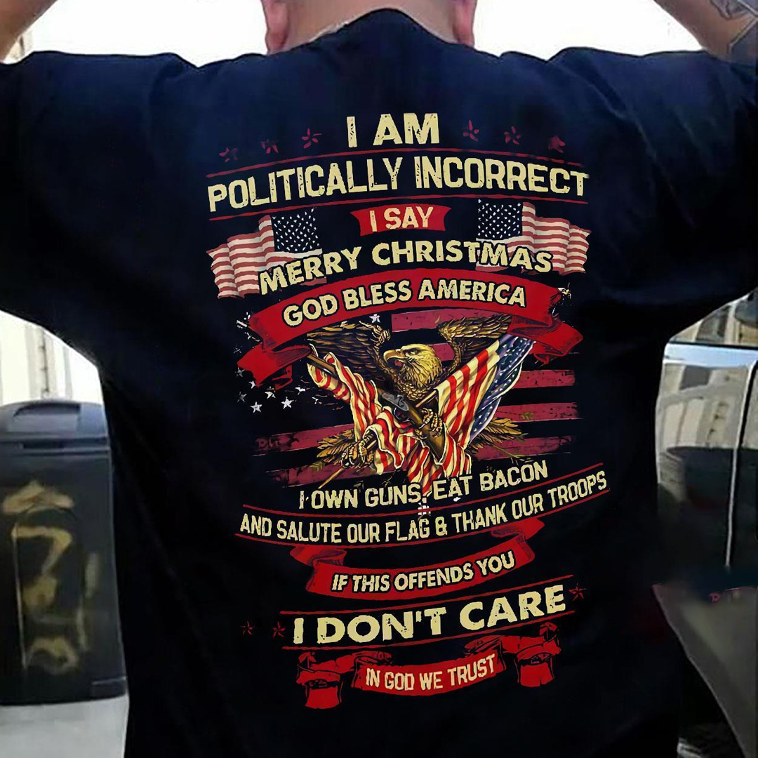 God Bless America Men's Short Sleeve  Printed T-shirt-