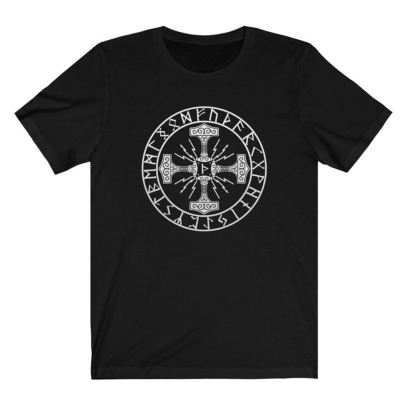 Viking Thor's Hammer Berserker Men's Short Sleeve  Printed T-shirt-