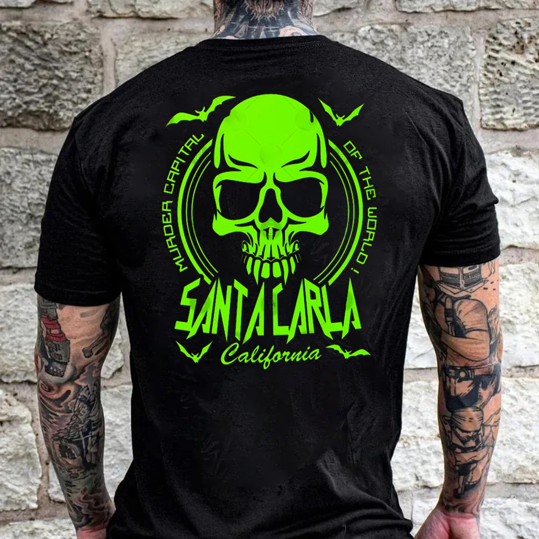 Murder Capital Of The World Men's Short Sleeve  Printed T-shirt-