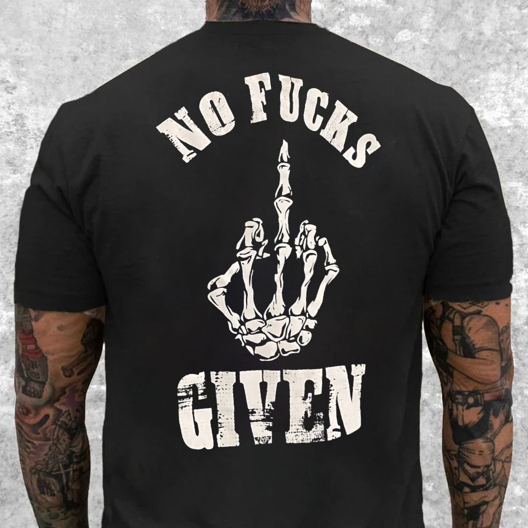 NOT FUCKS GIVEN Men's Short Sleeve  Printed T-shirt-