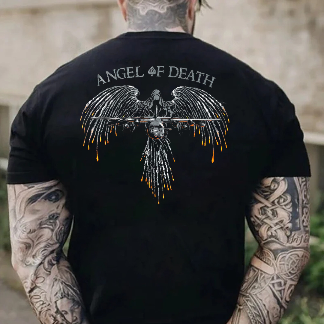 Eagle Angel Of Death Men's Short Sleeve  Printed T-shirt-