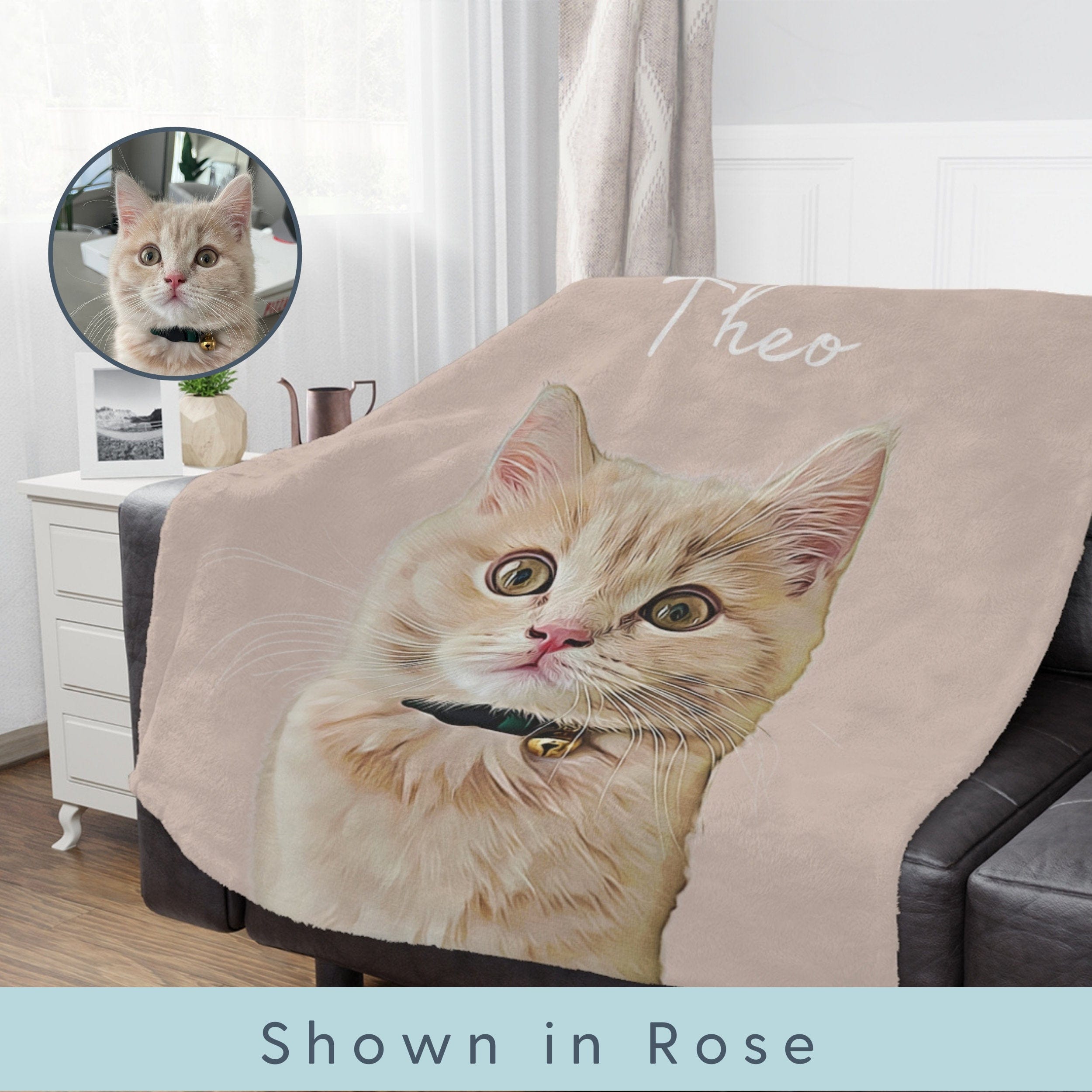 Custom Pet Blanket Using Pet Photo + Name Custom Dog Blanket Personalized Dog Blankets Cat Picture Blanket Pet Photo Blanket Dog Dad Gift, 21 Color Option