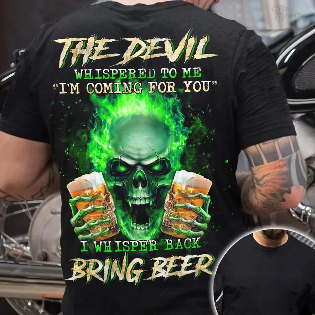 The Devil Men's Short Sleeve  Printed T-shirt-
