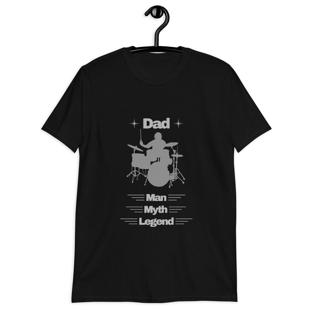 Drummer Dad Men's Short Sleeve  Printed T-shirt-