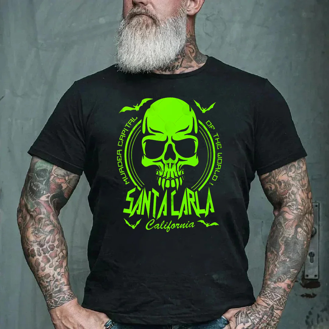 Murder Capital Of The World Men's Short Sleeve  Printed T-shirt-