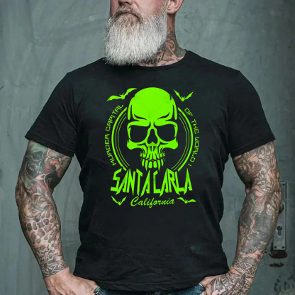 Murder Capital Of The World Men's Short Sleeve  Printed T-shirt-