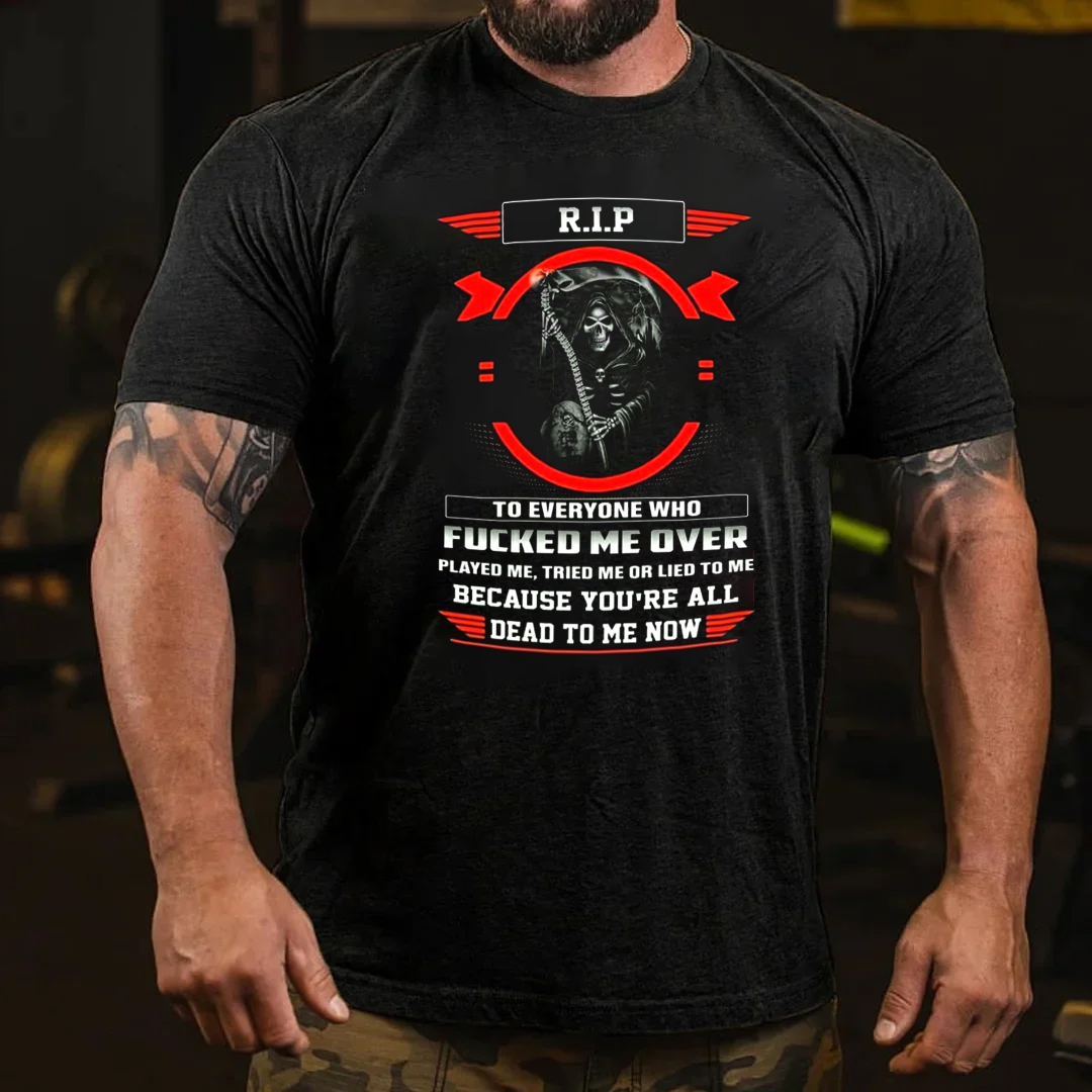 RIP Men's Short Sleeve  Printed T-shirt-