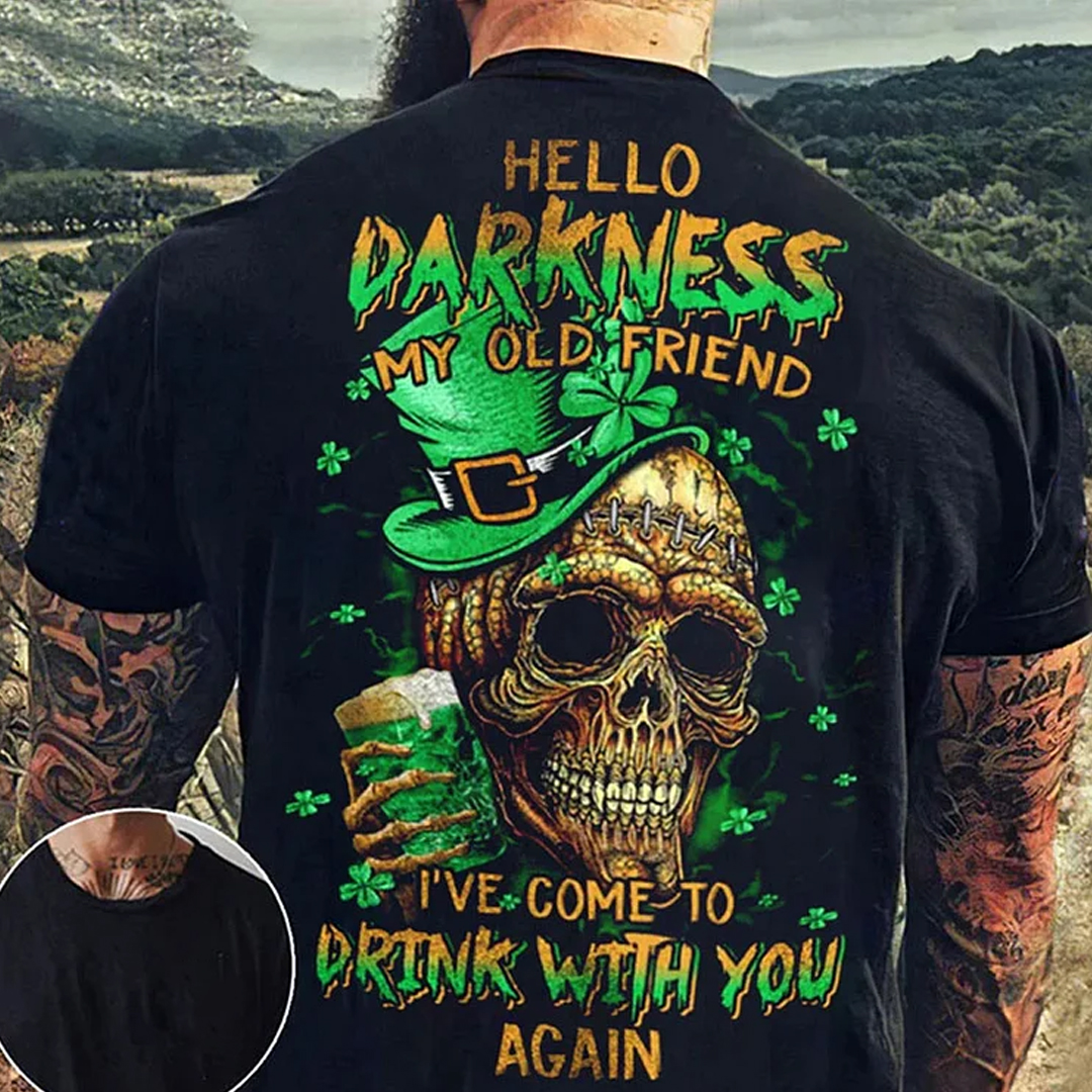 Hello My Darkness Men's Short Sleeve  Printed T-shirt-