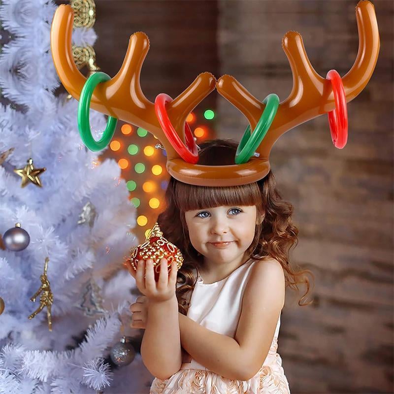 🎄Early Christmas Sale-Christmas Reindeer Antler Ring Toss Game