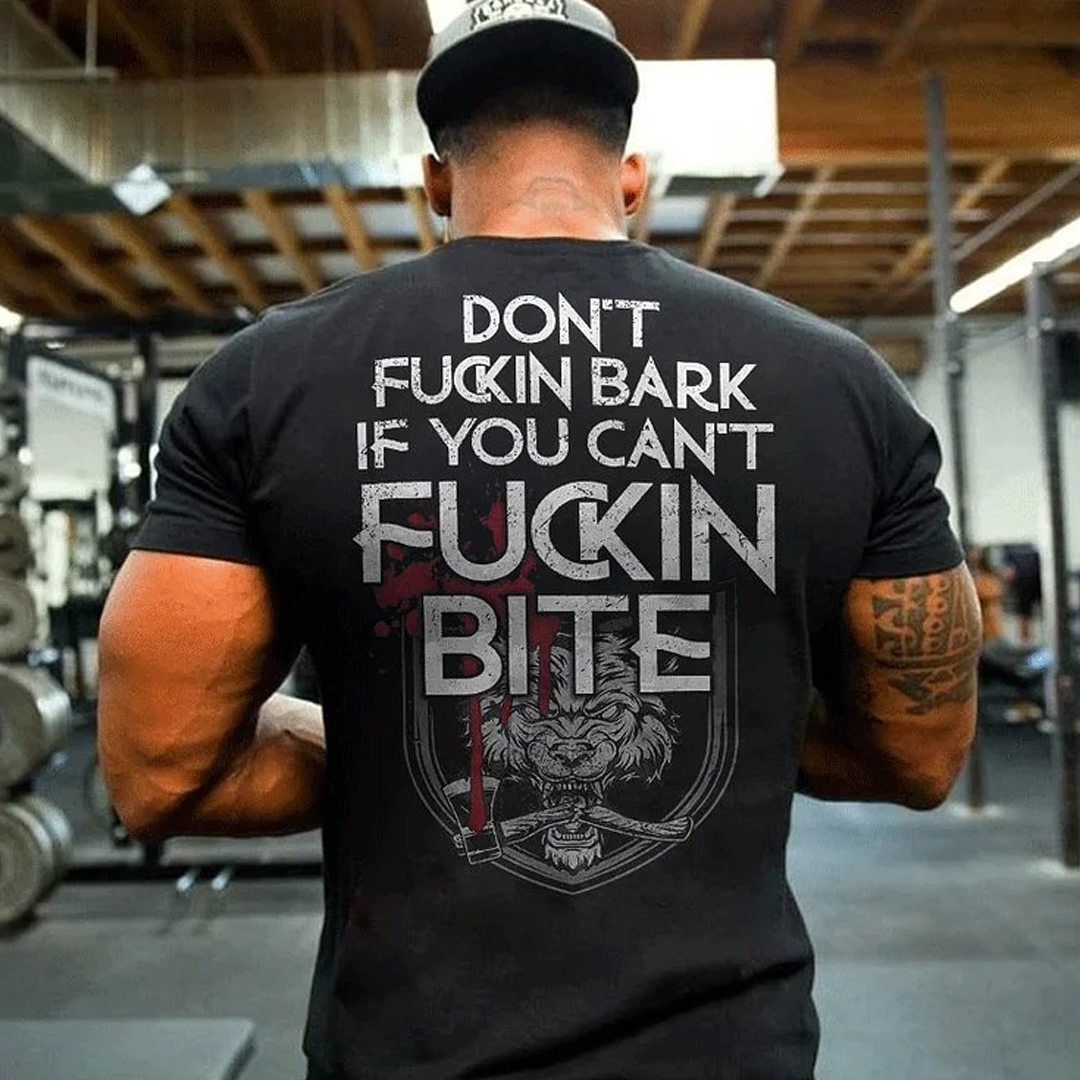 Dont F Bark Men's Short Sleeve  Printed T-shirt-