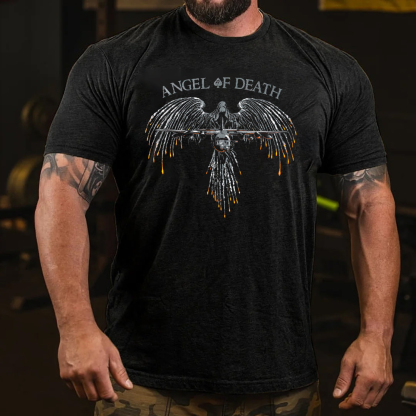 Eagle Angel Of Death Men's Short Sleeve  Printed T-shirt-
