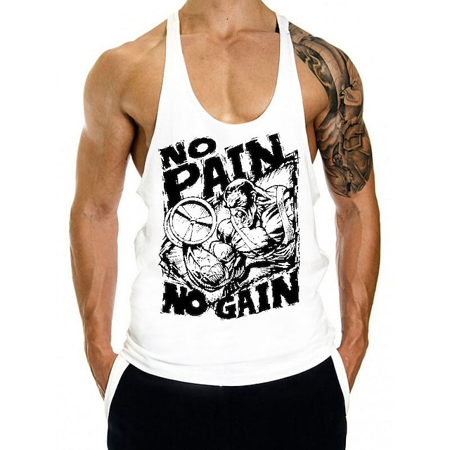 NO PAIN NO GAIN-Men's  Tank Top