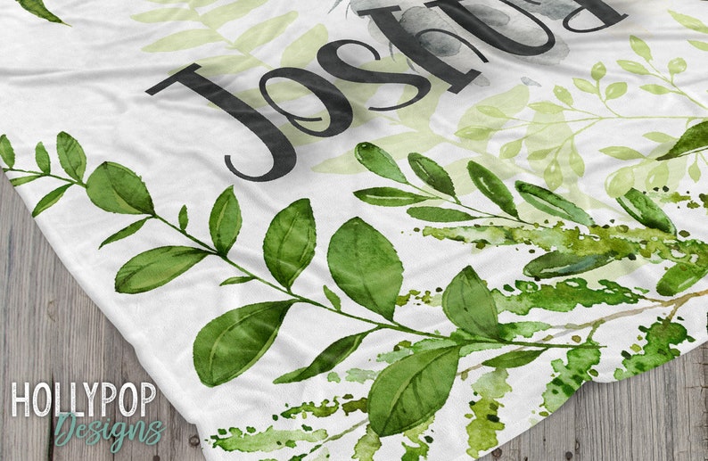 Snow Leopard Baby Name Blanket, Personalized Baby Name Blanket